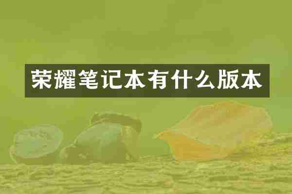 荣耀笔记本有什么版本