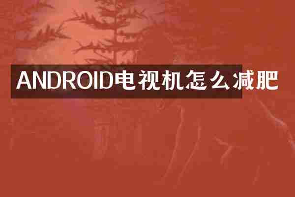 ANDROID电视机怎么减肥