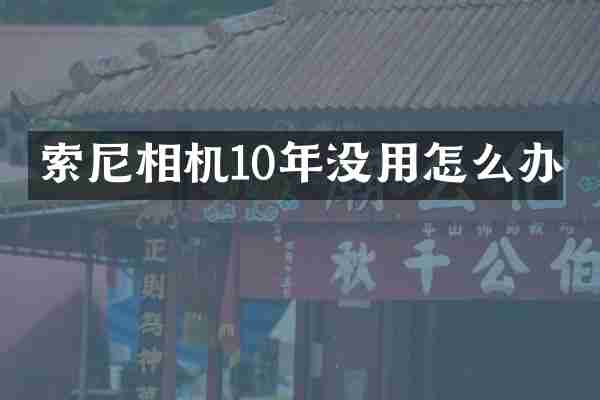 索尼相机10年没用怎么办