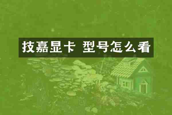 技嘉显卡 型号怎么看