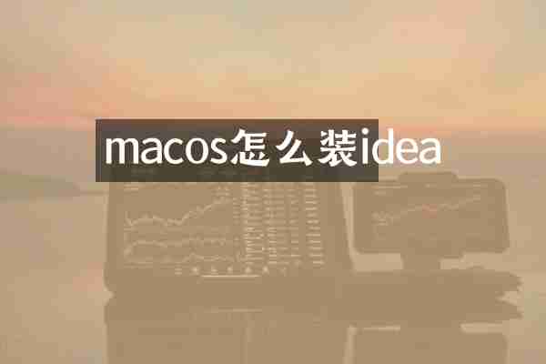macos怎么装idea