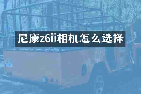 尼康z6ii相机怎么选择