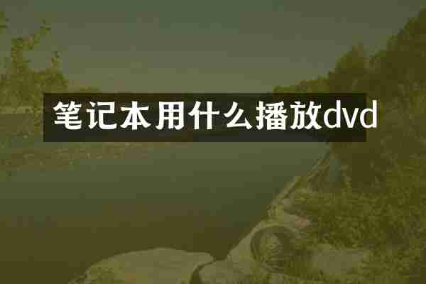 笔记本用什么播放dvd