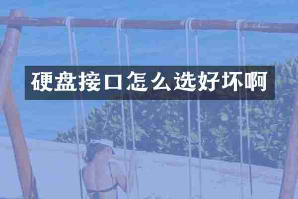 硬盘接口怎么选好坏啊