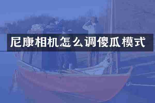 尼康相机怎么调傻瓜模式