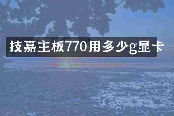 技嘉主板770用多少g显卡
