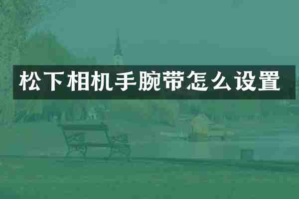 松下相机手腕带怎么设置