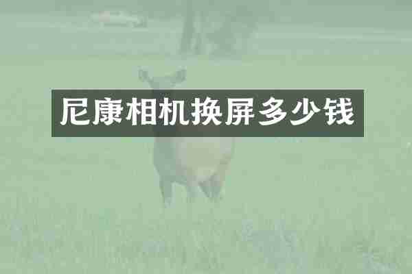 尼康相机换屏多少钱