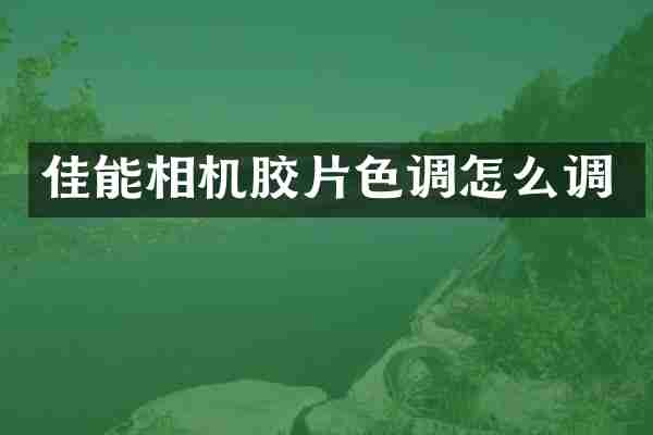 佳能相机胶片色调怎么调