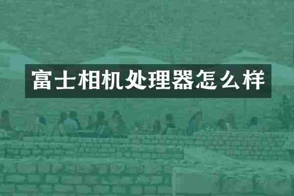 富士相机处理器怎么样
