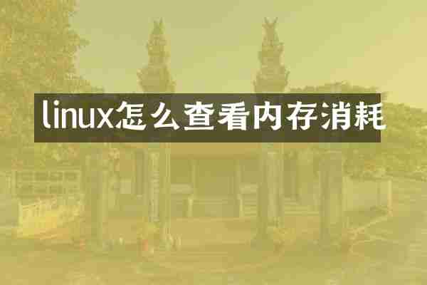 linux怎么查看内存消耗