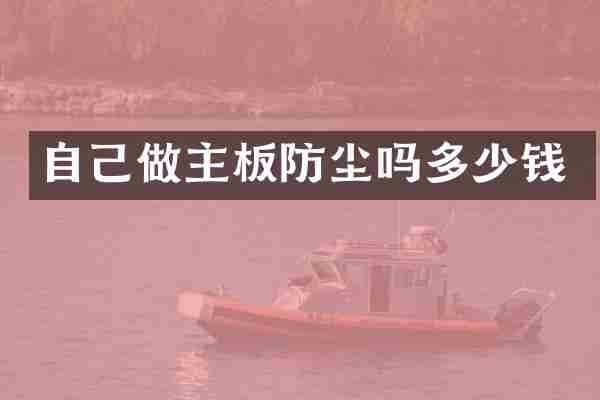 自己做主板防尘吗多少钱