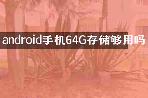 android手机64G存储够用吗