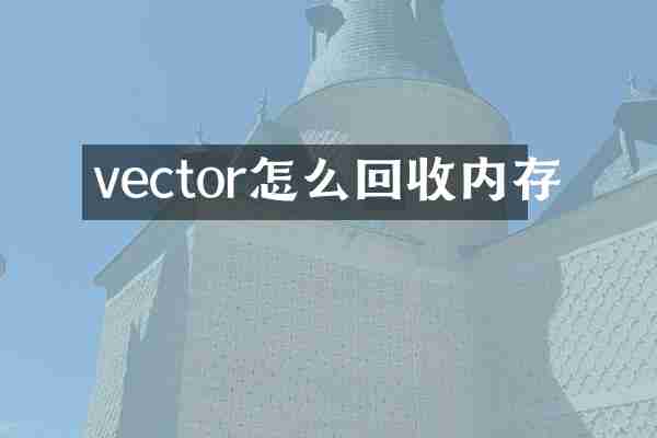 vector怎么回收内存