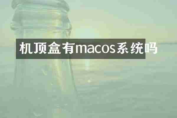 机顶盒有macos系统吗