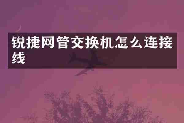 锐捷网管交换机怎么连接线