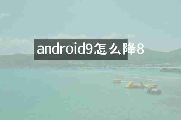 android9怎么降8