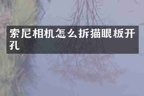 索尼相机怎么拆猫眼板开孔