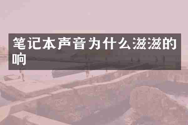 笔记本声音为什么滋滋的响