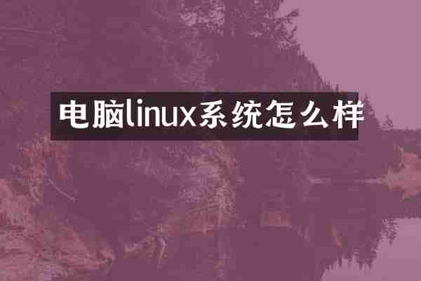 电脑linux系统怎么样
