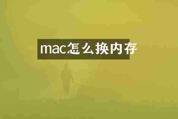 mac怎么换内存