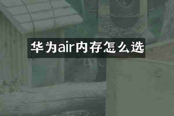 华为air内存怎么选