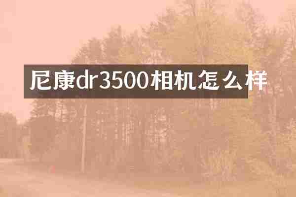 尼康dr3500相机怎么样