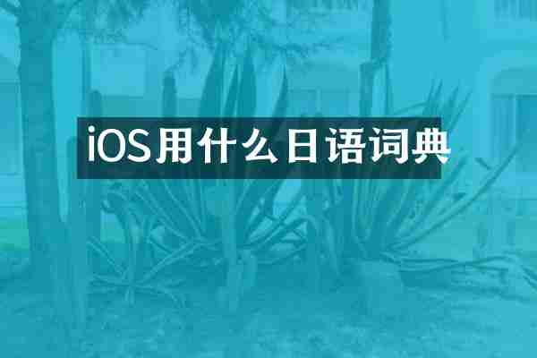 iOS用什么日语词典