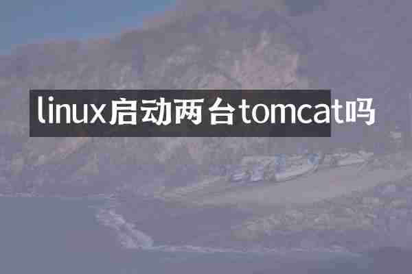 linux启动两台tomcat吗