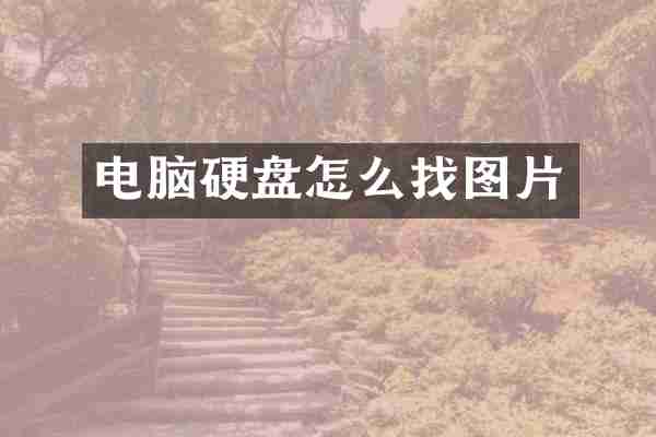 电脑硬盘怎么找图片