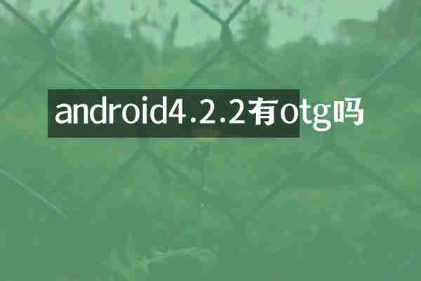android4.2.2有otg吗