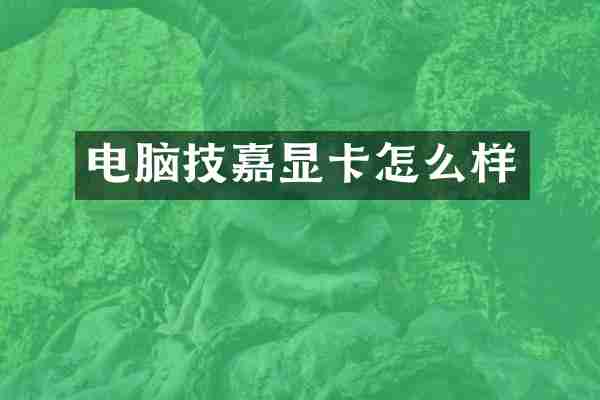 电脑技嘉显卡怎么样