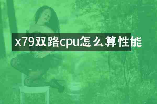 x79双路cpu怎么算性能