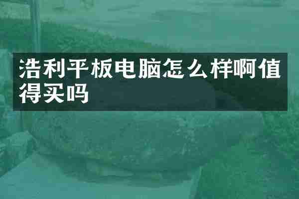 浩利平板电脑怎么样啊值得买吗