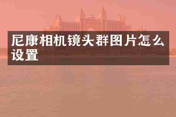 尼康相机镜头群图片怎么设置