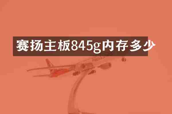 赛扬主板845g内存多少