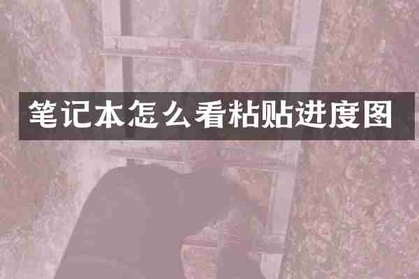 笔记本怎么看粘贴进度图