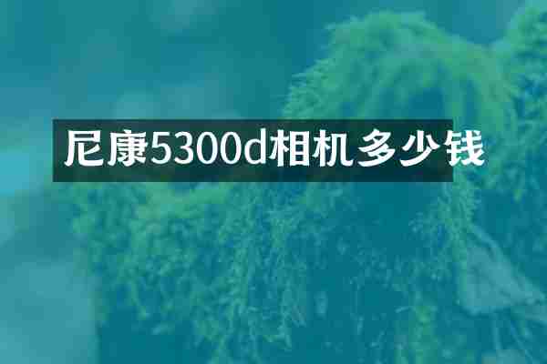 尼康5300d相机多少钱