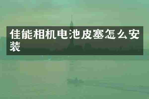 佳能相机电池皮塞怎么安装