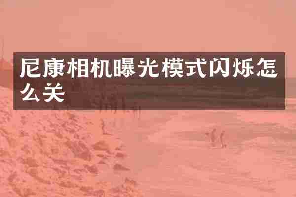 尼康相机曝光模式闪烁怎么关