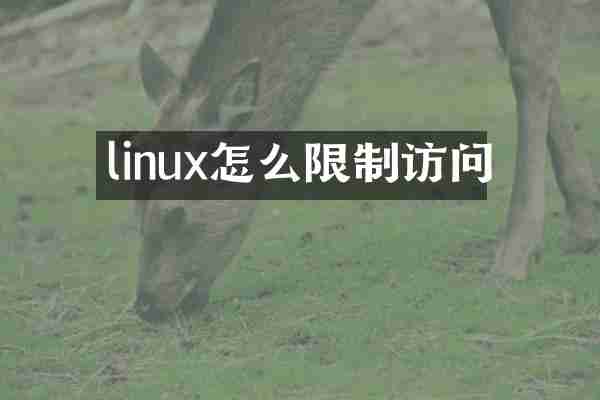 linux怎么限制访问