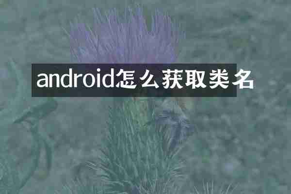 android怎么获取类名