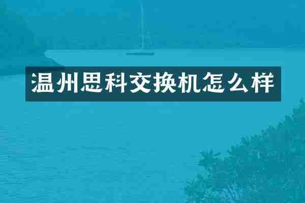 温州思科交换机怎么样