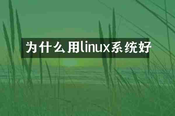 为什么用linux系统好