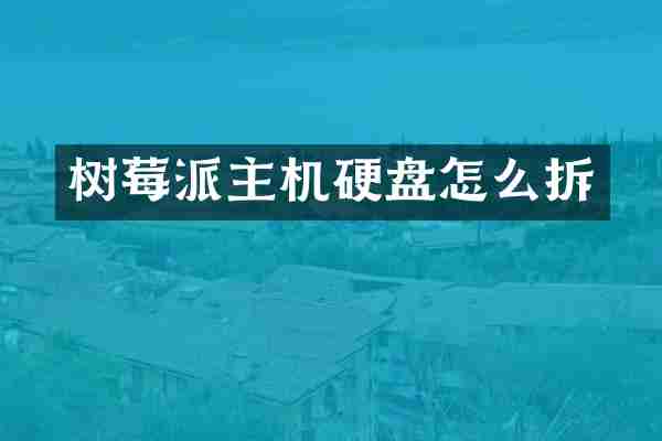 树莓派主机硬盘怎么拆
