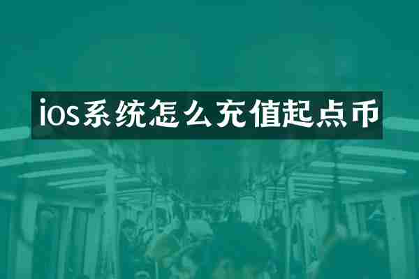 ios系统怎么充值起点币