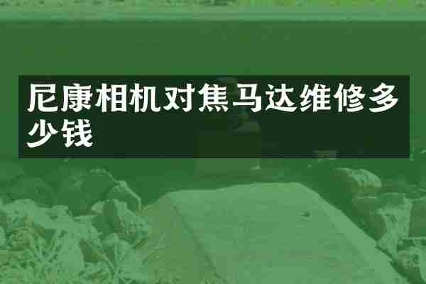 尼康相机对焦马达维修多少钱