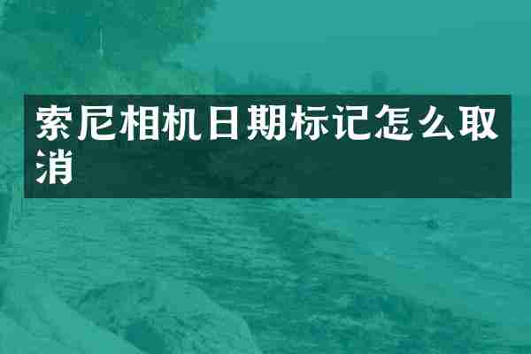 索尼相机日期标记怎么取消