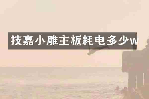 技嘉小雕主板耗电多少w