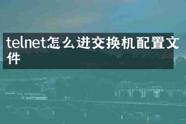 telnet怎么进交换机配置文件